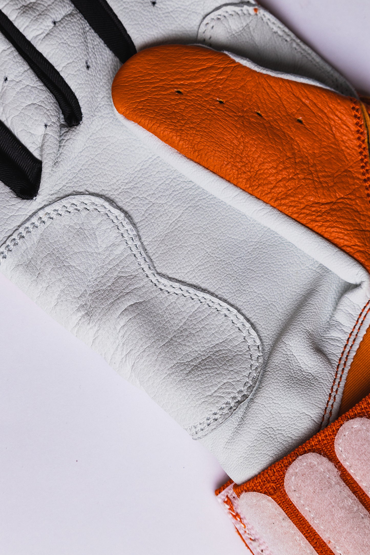 Best9 Long Cuff Premium Batting Gloves - Orange