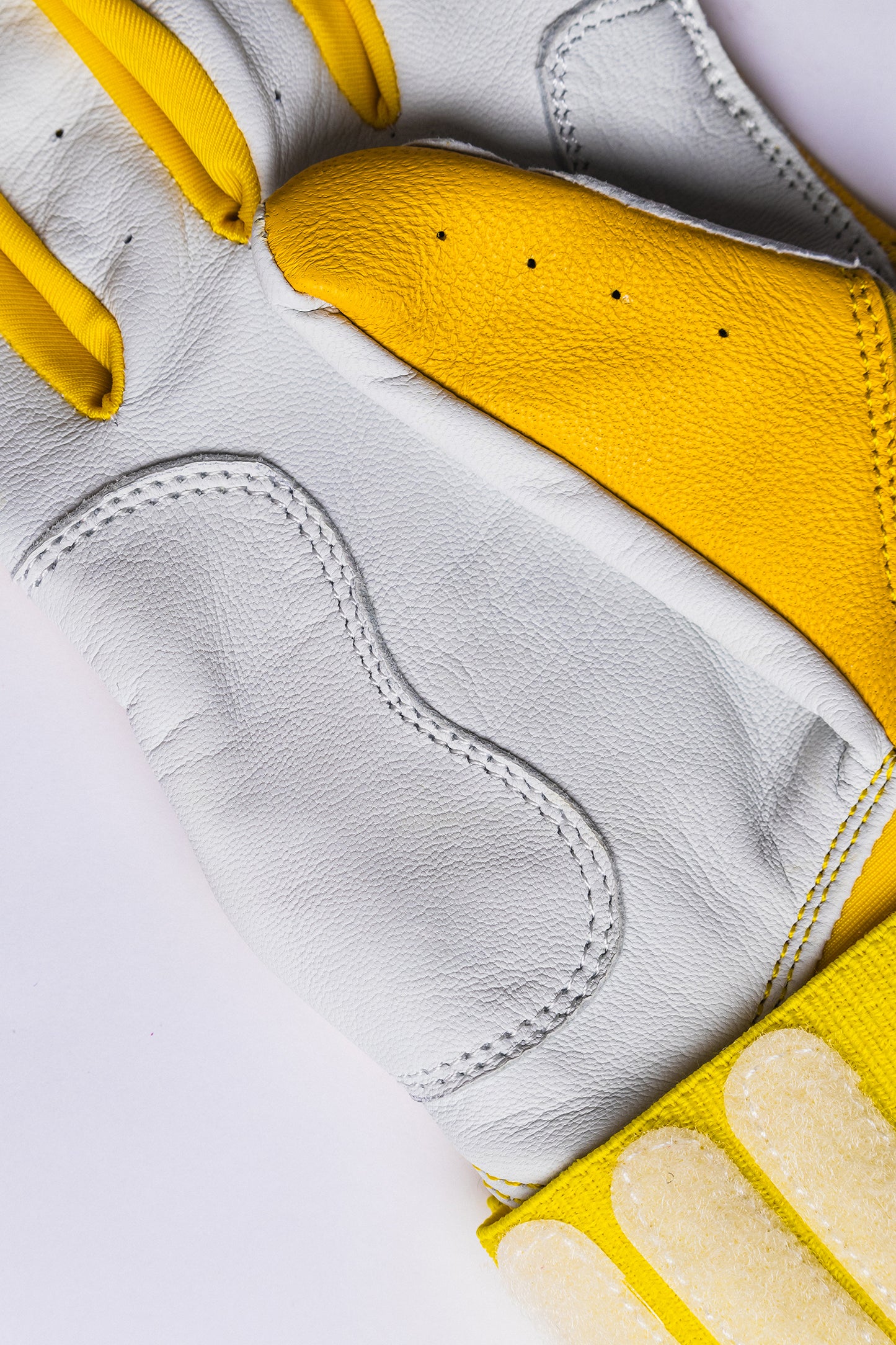 Best9 Long Cuff Premium Batting Gloves - Yellow
