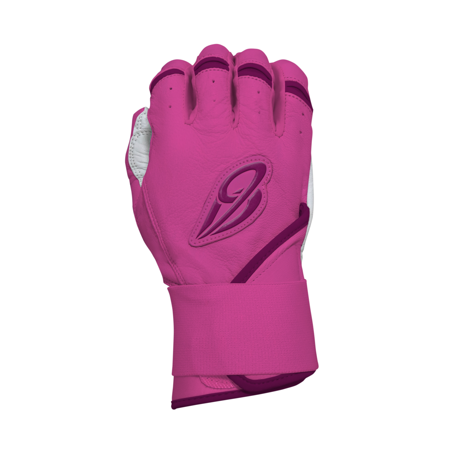 Best9 Long Cuff Premium Batting Gloves - Pink